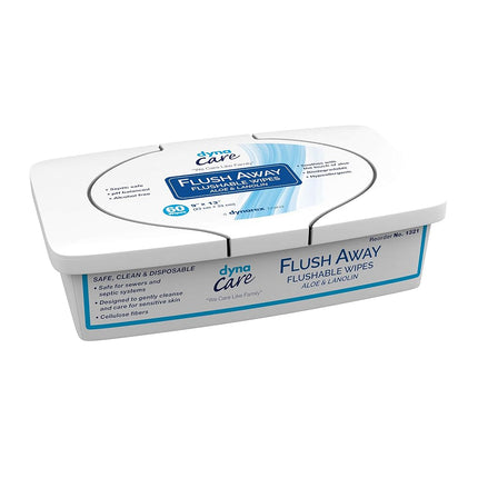 Flush Away Flushable Wipes Biodegradable Adult Tub