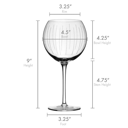 Mikasa Cheers Balloon Goblet Wine Glass, 24.5-Ounce, Set of 4