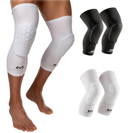McDavid – 6446R – Knee compression sleeve – Hexpad – Unisex Adult – Knee pads sleeve – Prevents impact injuries – Very elastic – Indoor Sports – Basketball knee sleeve – (6446R)