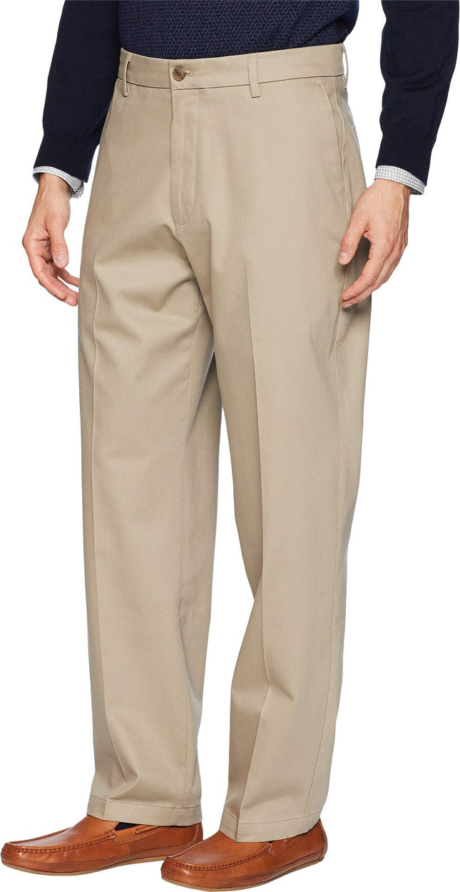 DOCKERS Men's Relaxed Fit New Signature Khaki Pants D4 Casual, Timberwolf, 34W x 32L
