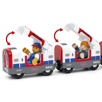 BRIO World Trains of the World London Underground Tube – Toy Train for Kids Age 3+ Years and Up – 2024 Model with Sounds, Lights & Characters