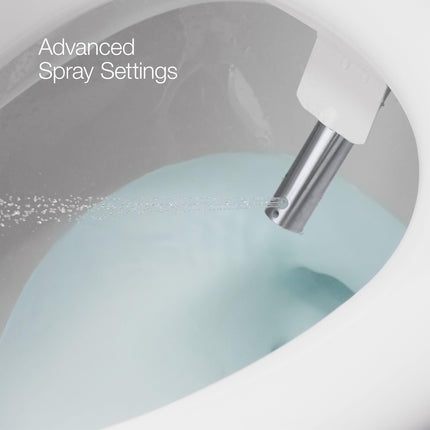 KOHLER K-8298-0 C3 155 Asiento de inodoro alargado con bidé de agua tibia, blanco con tapa y asiento de cierre silencioso, desodorización automática, varilla autolimpiante, presión de agua ajustable, luz nocturna, asiento con calefacción