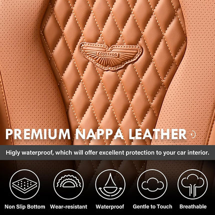 Coverado Seat Covers, Seat Covers 2 Seats, Brown Car Seat Cover Front Seats, Luxury Automotive Seat Covers, Front Car Seat Covers Leather Car Seat Protector