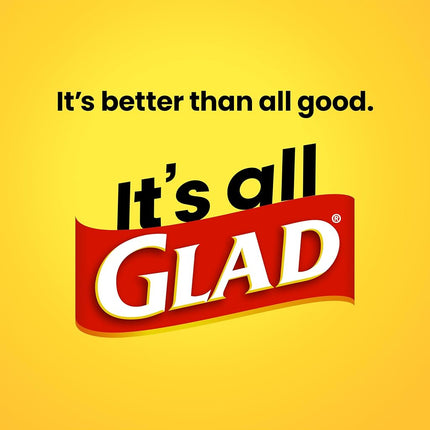 Glad Tall Kitchen Drawstring Trash Bags - OdorShield 13 Gallon White Trash Bag, Febreze Fresh Clean - 110 Count