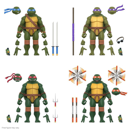 Super7 ULTIMATES! Teenage Mutant Ninja Turtles Donatello - 7" TMNT Action Figure with Accessories Classic Cartoon Collectibles and Retro Toys