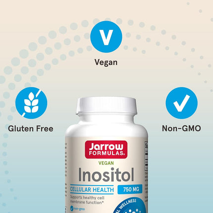 Jarrow Formulas Inositol Caps, Supports Liver Function, 750 mg, 100 Caps