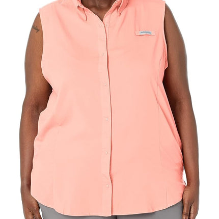 Columbia Women's Tamiami™ Women's Sleeveless Shirt, Tiki Pink, X-Small