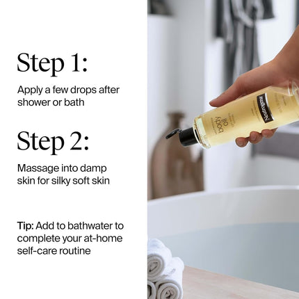 Neutrogena Lightweight Body Oil for Dry Skin, Sheer Moisturizer in Light Sesame Formula, 16 fl. oz