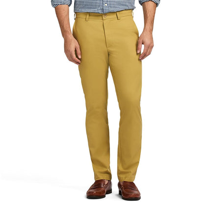 Izod Men's American Chino Flat Front Straight Fit 