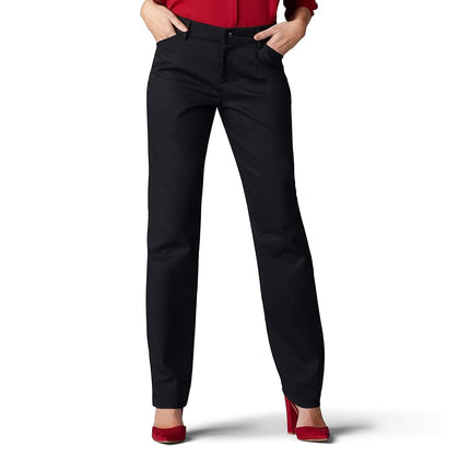 Lee Women's Wrinkle Free Relaxed Fit Straight Leg 