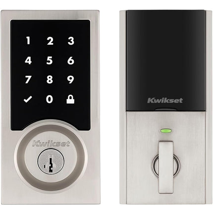 Kwikset 99180-009 HomeConnect 918 Contemporary in Satin Nickel Electronic Deadbolt