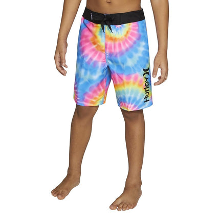 Hurley Boys' Printed Board Shorts, Multi Tie Dye, 20