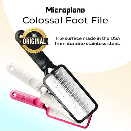 Microplane The Original Colossal Foot File Pedicure Rasp - Black