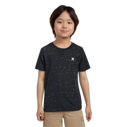 Camiseta Hurley Boys' Soft Basic Cloud Slub, Carbón, Grande
