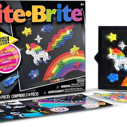Lite Brite | Ultimate Classic | Light Up Drawing Board, LED Board with Colours, Light Up Toys for Creative Play, Glow Art Neon Effect Drawing Board, Light Toys for Kids Ages 4+, Packaging May Vary