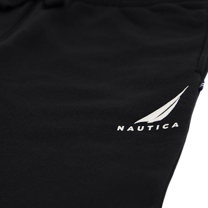 Nautica Boys' Pull-on Fleece Jogger Sweatpant, Drawstring Closure, J-Class True Black, 14-16