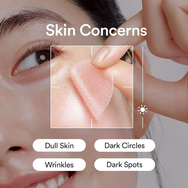 Abib PDRN Retinal Eye Patch, Hydrogel Masks for Dark Circles, Puffiness, Fine Lines, 60 Patches, 84g, with Niacinamide, K-Beauty Skincare