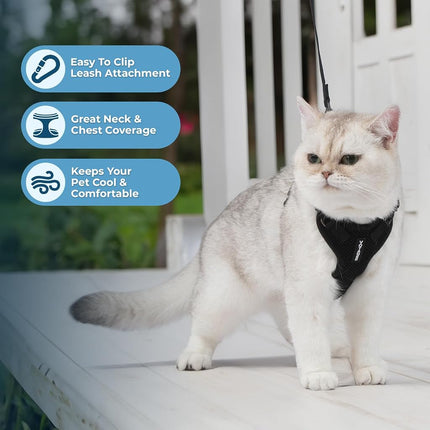 Best Pet Supplies Step-in Lock Harness, Black, XS