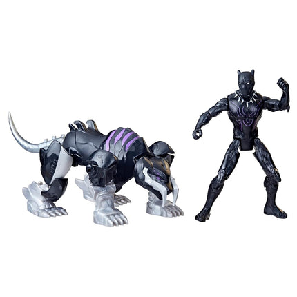 Marvel Mech Strike Mechasaurs, 4-Inch Black Panthe