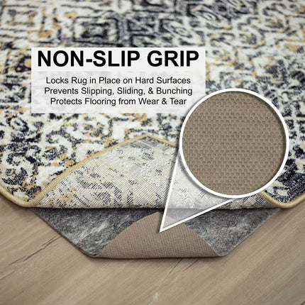 Mohawk Home Felt and Latex Non Slip Rug Pad, 1/4" Thick ('2'9"x9'6)