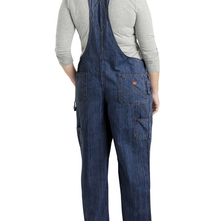 Dickies peto de mezclilla para mujer talla grande, índigo oscuro, 22