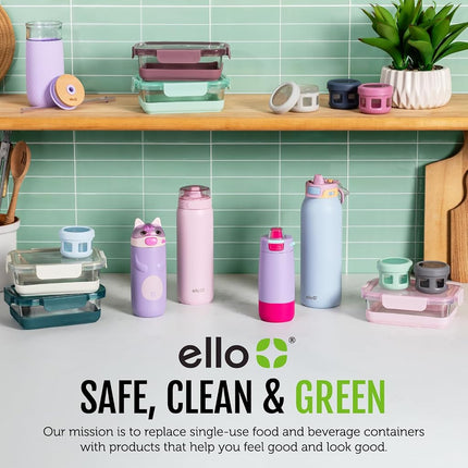 Ello Ogden 16oz Ceramic Travel Mug with Splash-Resistant Slider Lid and Protective Silicone Sleeve, Perfect for Coffee or Tea, BPA-Free, Dishwasher Safe, Honeydew