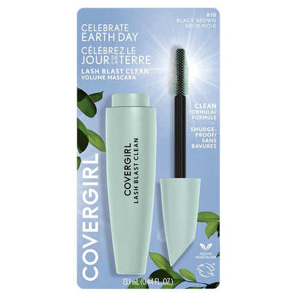 COVERGIRL Lash Blast Clean Volume Mascara x Earth Day, Black Brown 810 13.1mL