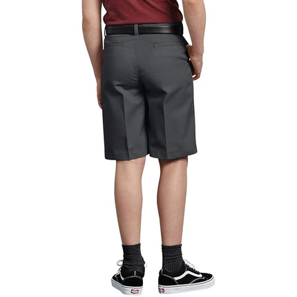Dickies Kids Big Boys Flexwaist Flat Front Short, Charcoal 16
