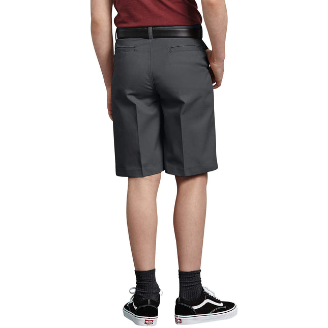 Dickies Kids Big Boys Flexwaist Flat Front Short, Charcoal 16