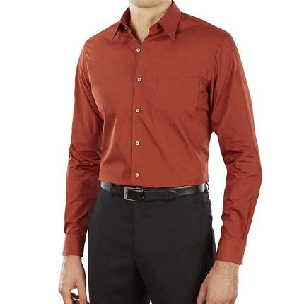 Van Heusen Men's Dress Shirt Fitted Poplin Solid, 