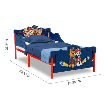 Delta Children - PAW Patrol 3D Toddler Bed, Blue