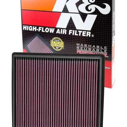 K&N Engine Air Filter: High Performance, Premium, Washable, Panel Filter: 2013-2019 (Impala, Regal), 33-2497