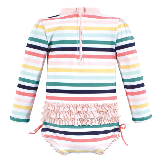 Maillots de bain pour bébés et tout-petits Hudson Baby Girls, orange agrume, 9-12 mois, rayures coucher de soleil bébé, 18-24 mois