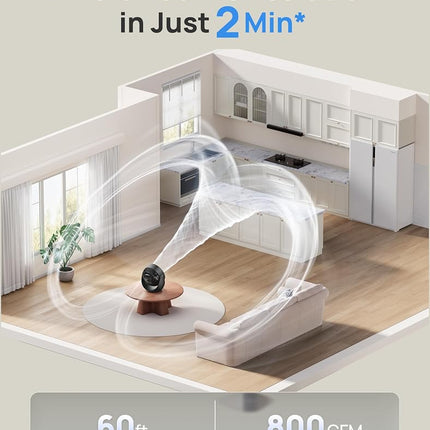 Dreo Desk Fan for Bedroom, 11 Inch Table Fans, 60ft Strong Airflow, 120° Vertical Manual, 3 Speeds, 28dB Quiet Air Circulator Fan，Black