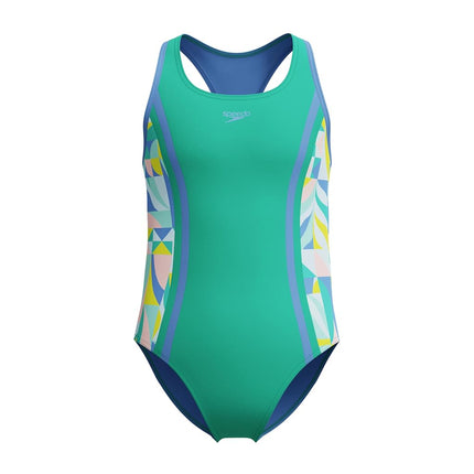 Speedo Girls Printed Sport Splice