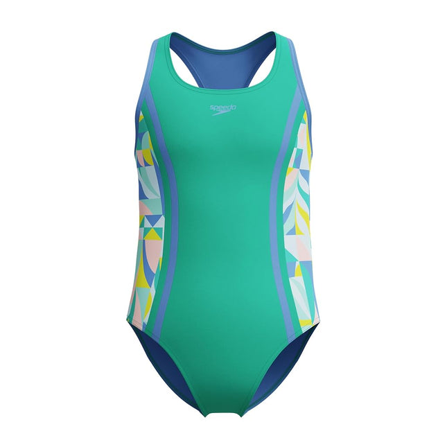 Speedo Girls Printed Sport Splice