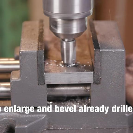 Drill America DEWCSK Series High-Speed Steel Center Reamer Countersink, 3 Flute, 1/4" Shank Diameter, 3/8" Size, 90 Degrees Angle (Pack of 1)