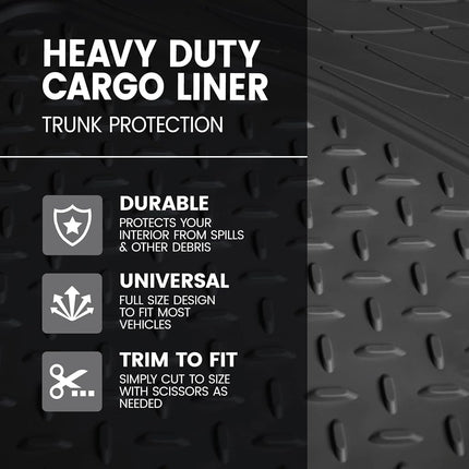 BDK Auto MT-785-BK: Cargo Mat 1Pc/54X43.5 Black