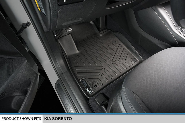 MAXLINER Floor Mats 2 Rows and Cargo Liner Set Black for 2016-2019 Kia Sorento 7 Passenger Model Only
