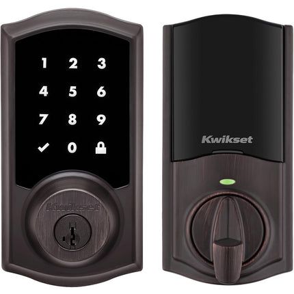 Kwikset 99180-008 HomeConnect 918 Traditional in Venetian Bronze Electronic Deadbolt