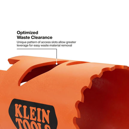Klein Tools 31016 Bi-Metal Hole Saw, 3.5 cm Circular Saw, Hole Cutter for Metal and Drywall, Sheet Metal Cutter