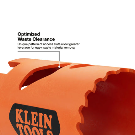 Klein Tools 31017 Bi-Metal Hole Saw, 1-1/2-Inch Circle Saw, Metal and Drywall Hole Cutter, Sheet Metal Cutter