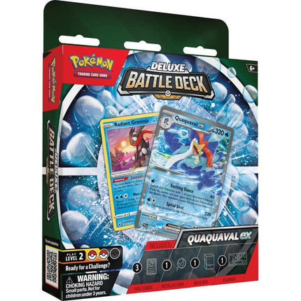 Pokemon TCG Meowscarade/Quaquaval Ex Deluxe Battle Deck Trading Card Game 6y+