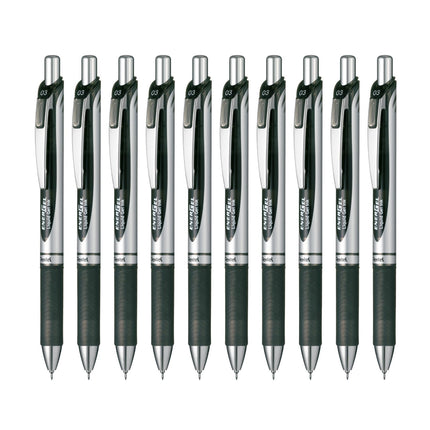 10pcs Pentel BLN73 EnerGel 0.3mm Retractable Liqui