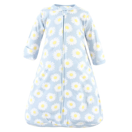 Hudson Baby BabyCotton Long-Sleeve Wearable Sleeping Bag, Sack, Blanket, Daisy Bee Long Sleeve, 18-24 Months