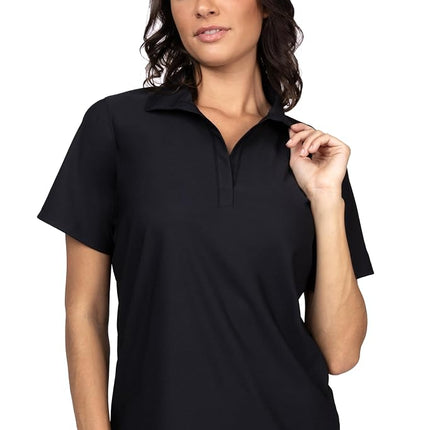 Chef Works Women's Polo Shirt, Black, S