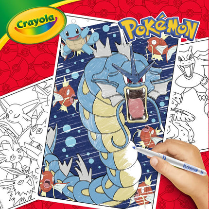 Set de arte de Pokémon imaginación de CRAYOLA (115 piezas), kit de arte para niños, artículos para colorear, juguetes de Pokémon, regalo de Pokémon para niños y niñas, edades 5+