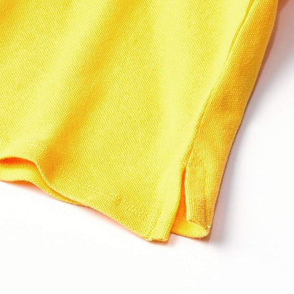 The Children's Place Girls' Uniform Ruffle Pique Polo, Yellow Pencil Single, 3T