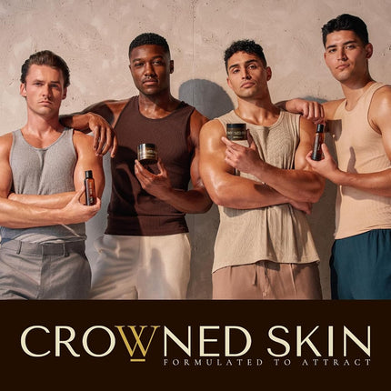 Crowned Skin Reign Body Butter Cologne for Men | Fresh & Nautical | As Seen On Shark Tank | Scented with Pink Pepper & Bergamot | Infused with Natural Shea & Mango Butters | All-Day Fragrance | 4.4oz
