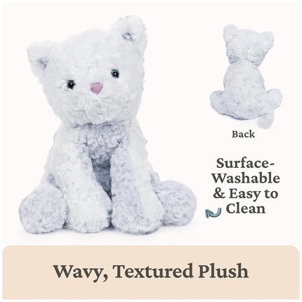 GUND Cozys Collection Kitty Cat Plush Soft Stuffed Animal for Ages 0 and Up, Baby Blue, 10"